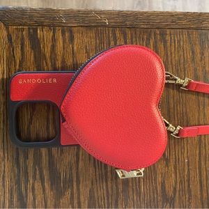 Bandolier - WILLA Adjustable Crossbody Bandolier in Poppy Red/Gold